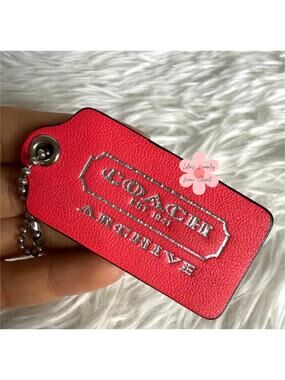 2" Coach ARCHIVE Fob Bag Charm Hang tag Hangtag